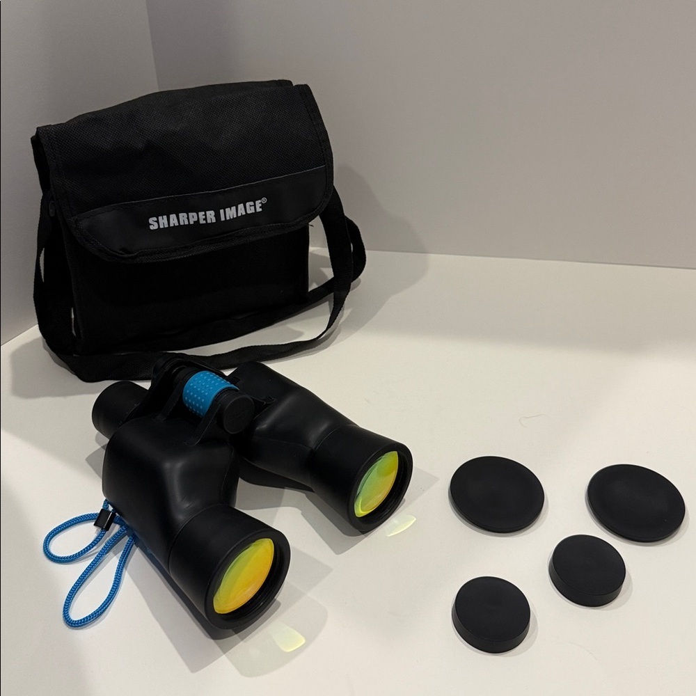 Sharper Image 7x50 Marine Binoculars‎ w/ Compass & Case Low Light Viewing NWOT